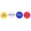 Hellery 4pcs Acrylic Poker Chip Round Shape Game Table Accessories - Image 6