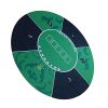 HEN'GMF Portable Round Poker Table Mat Flannel Surface Texas Hold em Poker Mat with Carry Tube for Family Party Games Poker Accessories - Image 5