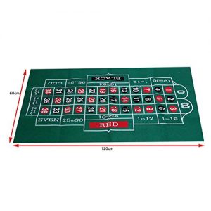 Millster Poker Chips Poker Set Poker Poker Set Texas -Double-sided Pattern Game Table Felt Non-woven Cloth -Waterproof Table Mat Blackjack Roulette Tablecloth