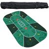 YFY Poker Table Mat, Texas Hold'em Poker Mat Non-slip Texas Hold'em Table Mat Poker Game Mat Playing Cards Poker Mat for Family Games, 120 × 60cm - Image 4