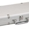 Fat Cat 11.5 Gram Texas Hold 'em Clay Poker Chip Set with Aluminum Case, 500 Striped Dice Chips - Image 4