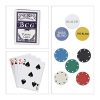 Relaxdays 10022799 Large Poker Set, 200 Chips, Play Mat, 108 Cards, Dealer Button, Casino Feeling, Texas Holdem, Colourful, HxWxD: app. 9 x 24 x 15 cm - Image 10