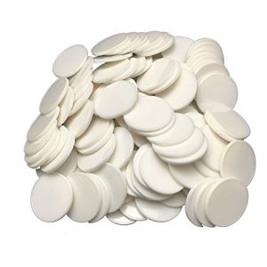 Smartdealspro Set of 100 1 Inch Opaque Plastic Learning Counters Mini Poker Chips Game Tokens with Storage Box