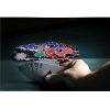 Fat Cat 11.5 Gram Texas Hold 'em Clay Poker Chip Set with Aluminum Case, 500 Striped Dice Chips - Image 7