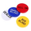 Hellery 4pcs Acrylic Poker Chip Round Shape Game Table Accessories - Image 3