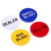 Hellery 4pcs Acrylic Poker Chip Round Shape Game Table Accessories - Image 5