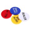Hellery 4pcs Acrylic Poker Chip Round Shape Game Table Accessories - Image 4