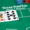 Relaxdays 10022799 Large Poker Set, 200 Chips, Play Mat, 108 Cards, Dealer Button, Casino Feeling, Texas Holdem, Colourful, HxWxD: app. 9 x 24 x 15 cm - Image 8