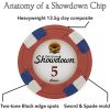 Claysmith Gaming Pack of 50 Showdown Poker Chips, Heavyweight 13.5-gram Clay Composite - Image 6