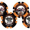 Harley-Davidson Limited Edition Series 5 Poker Chips Pack, Black & Orange 6705 - Image 4