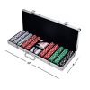 Poker Chip Set for Texas Holdem, Blackjack, Gambling with Carrying Case, Cards, Buttons and Dice Style Casino Chips (11.5 gram) by Trademark Poker - Image 10