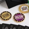 Premium Poker Chip Set With Aluminum Carrying Case. Upgraded Dealer/Small/Big Blind Buttons. PVC Black Water Proof Playing Cards. 300 Piece Composite, Texas Hold'em with Dice. Prime Professional - Image 9