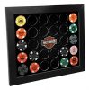 Harley-Davidson Poker Chip Collectors Frame, Holds 26 Chips, Made in USA 6925 - Image 2