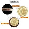 Poker Card-Guard Coin Collectibles Table Games Poker Card-Guard Golden Coin w/Plastic Case, Poker Chips Coin, A Great Coin Collecting Gifts for Husband, Father, Friends - Image 8