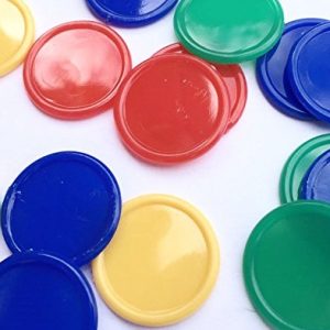 SSTNLTD 500 x TOKEN/DISC/POKER CHIPS/DRINK TOKENS / 4 COLOURS