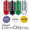Poker Chip Set for Texas Holdem, Blackjack, Gambling with Carrying Case, Cards, Buttons and Dice Style Casino Chips (11.5 gram) by Trademark Poker - Image 6