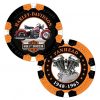 Harley-Davidson Limited Edition Series 5 Poker Chips Pack, Black & Orange 6705 - Image 2