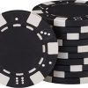 Fat Cat 11.5 Gram Texas Hold 'em Clay Poker Chip Set with Aluminum Case, 500 Striped Dice Chips - Image 9