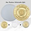 Poker Card-Guard Coin Collectibles Table Games Poker Card-Guard Golden Coin w/Plastic Case, Poker Chips Coin, A Great Coin Collecting Gifts for Husband, Father, Friends - Image 7
