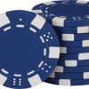 Fat Cat 11.5 Gram Texas Hold 'em Clay Poker Chip Set with Aluminum Case, 500 Striped Dice Chips - Image 8