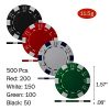 Poker Chip Set for Texas Holdem, Blackjack, Gambling with Carrying Case, Cards, Buttons and Dice Style Casino Chips (11.5 gram) by Trademark Poker - Image 5